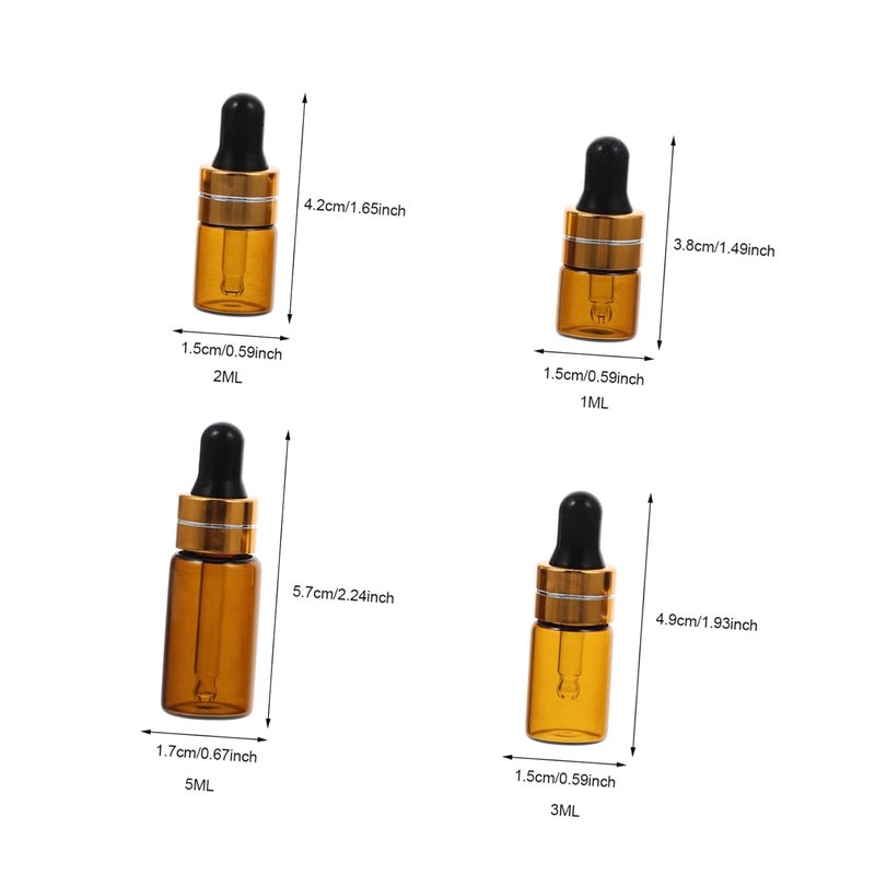 12pcs Portable Glass Dropper Bottles Pipettes for Aromatherapy Fragrance Blends Travel Friendly Leak Proof Design - Image 2